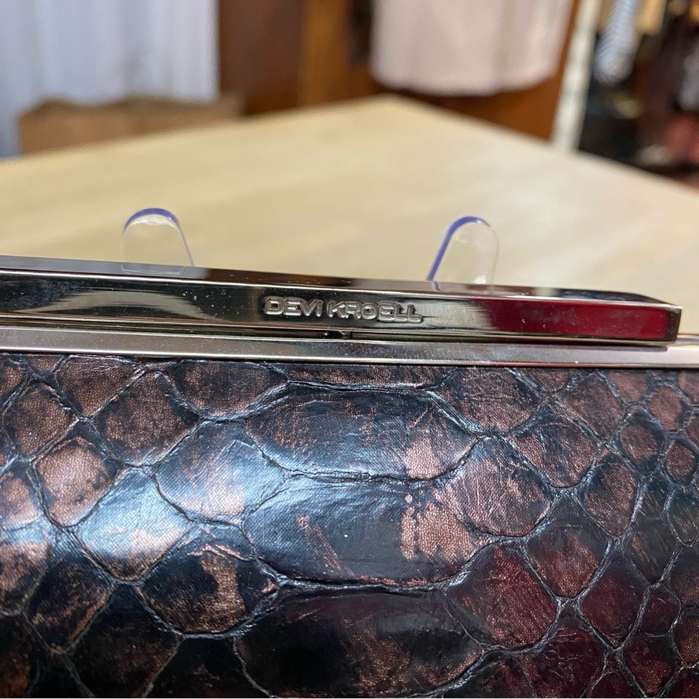 Devi Kroell Python Clutch - image 2